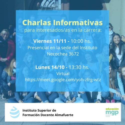 Charlas Informativas Para Interesados As En El Profesorado De Educación